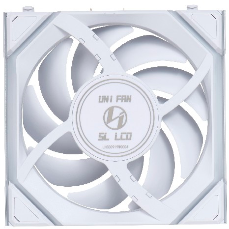 Вентилятор для корпуса Lian Li UNI Fan SL Wireless LCD 120 Reverse Blade White - G99.12RSLLCD1W1W.R0 - фото 3