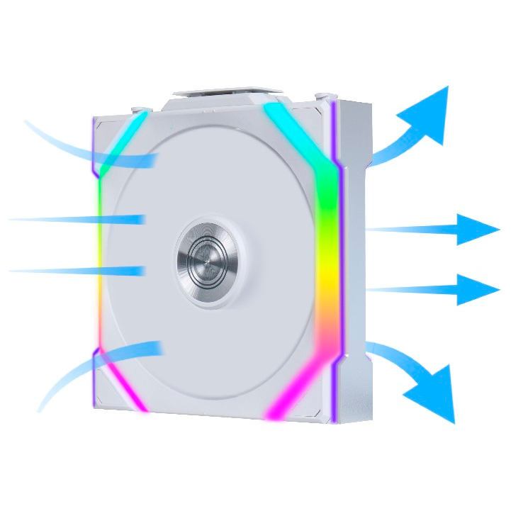 Вентилятор для корпуса Lian Li UNI Fan SL Wireless 120 White (3 шт.) - G99.12SL1W3W.R0 - фото 9