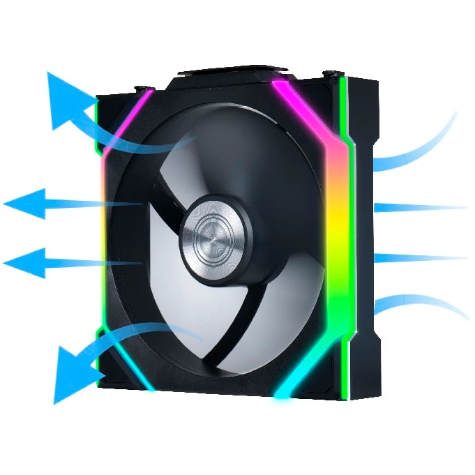 Вентилятор для корпуса Lian Li UNI Fan SL Wireless 120 Reverse Blade Black (3 шт.) - G99.12RSL1W3B.R0 - фото 9