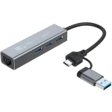 USB-концентратор Digma DHUB-LAN-4PORT