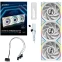 Вентилятор для корпуса Lian Li UNI Fan SL Wireless LCD 120 Reverse Blade White (3 шт.) - G99.12RSLLCD1W3W.R0 - фото 10