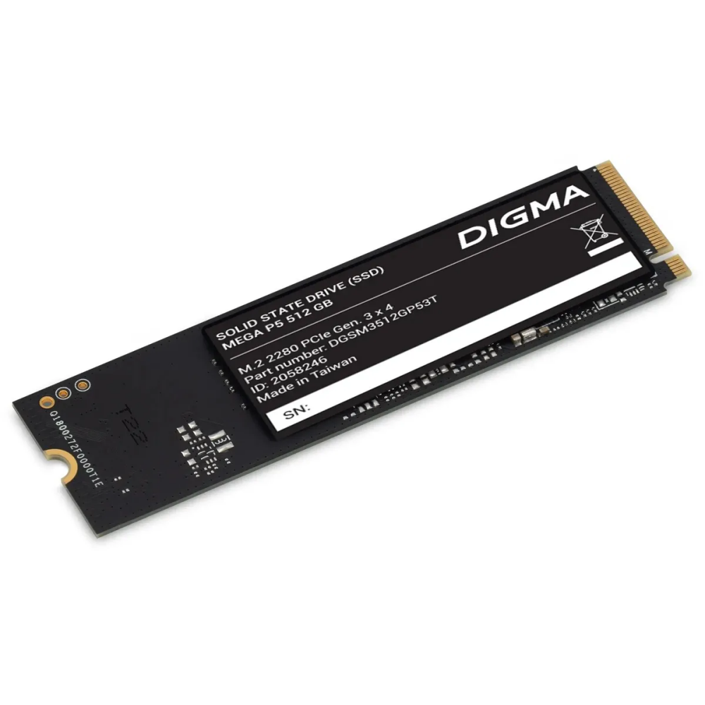 Накопитель SSD 512Gb Digma Mega P5 (DGSM3512GP53T) - фото 4