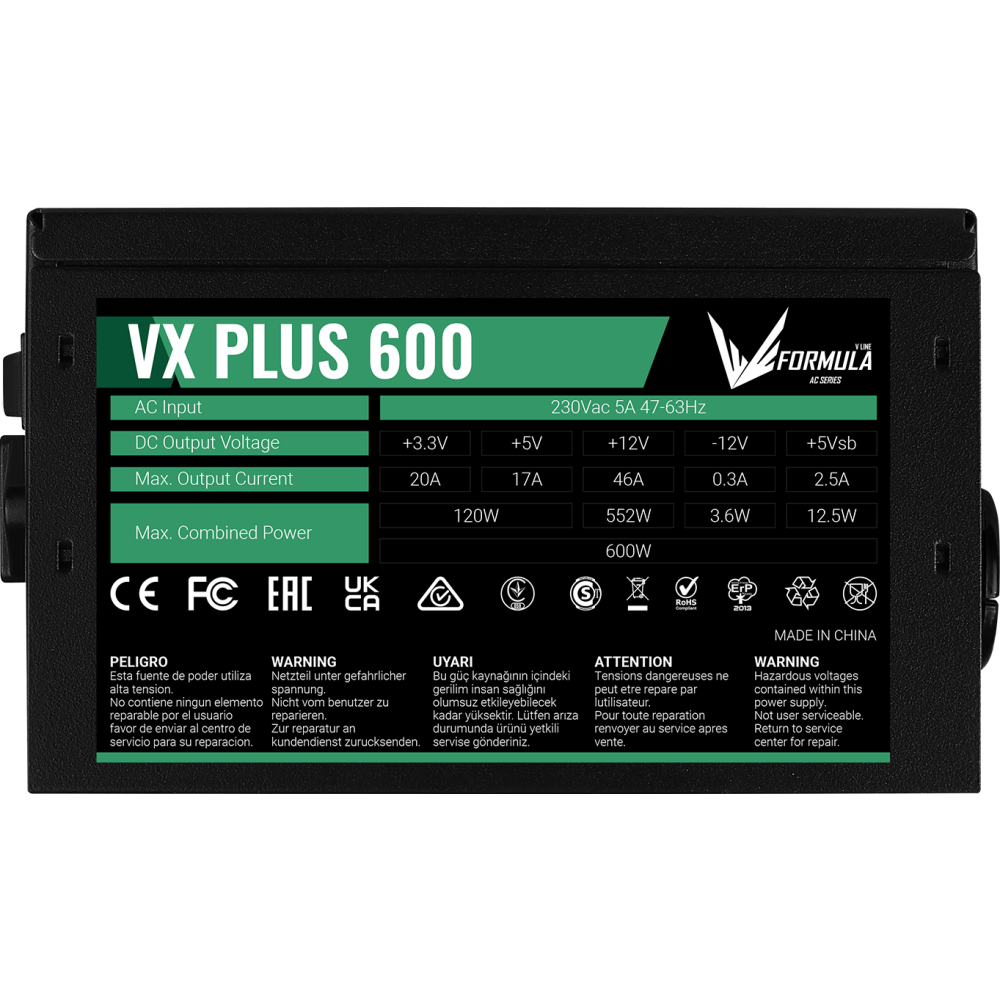 Блок питания 600W Formula VX-600 PLUS - фото 5