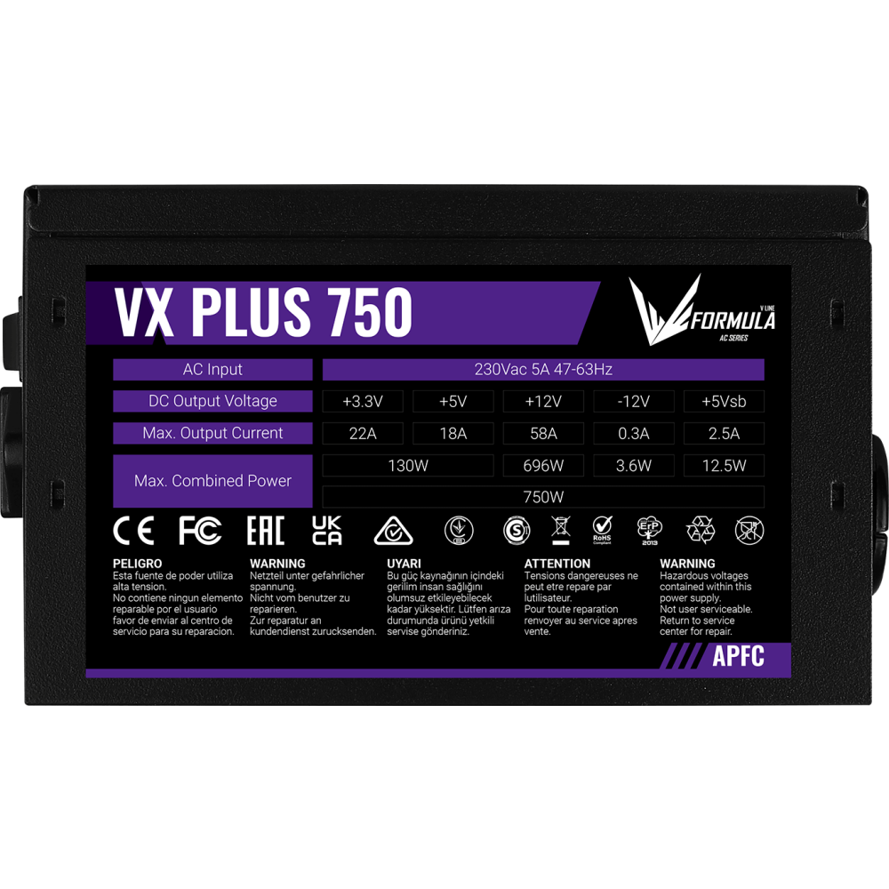 Блок питания 750W Formula VX-750 PLUS - фото 5