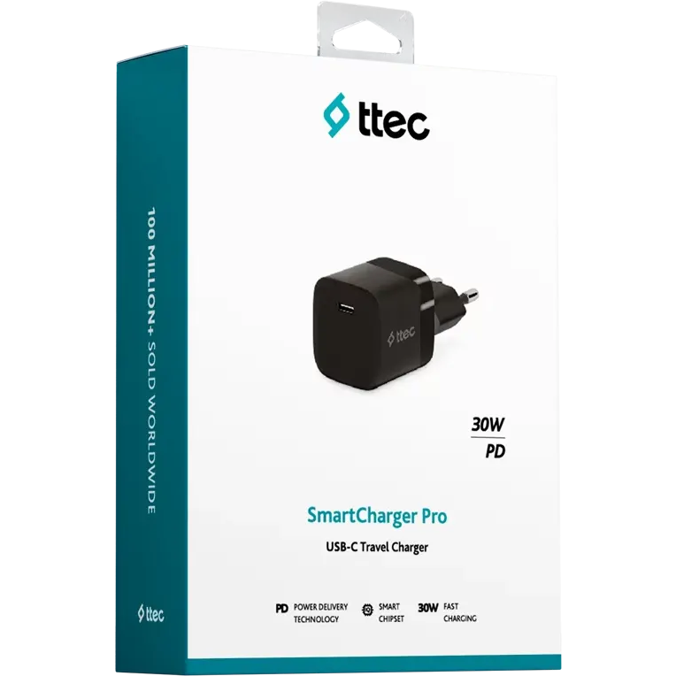 Сетевое зарядное устройство ttec SmartCharger 30W Black - 2SCP03S - фото 5