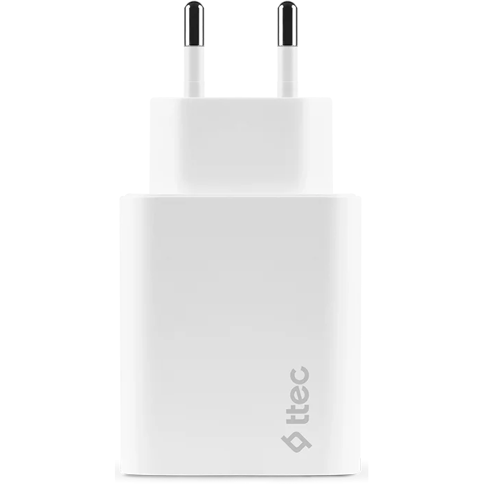 Сетевое зарядное устройство ttec SmartCharger Duo PD 40W White - 2SCS27B - фото 3