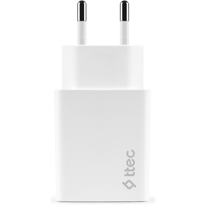 Сетевое зарядное устройство ttec SmartCharger PD USB-C 18W Travel Charger with Lightning Cable - 2SCS22BL - фото 3