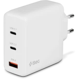 Сетевое зарядное устройство ttec SmartCharger Trio GAN 120W White (2SCG04B)