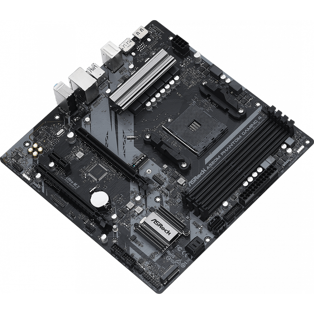 Материнская плата ASRock A520M Phantom Gaming 4 - фото 2