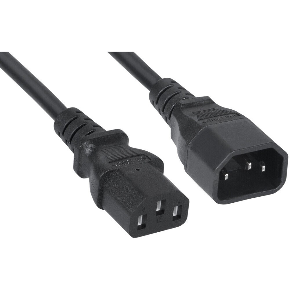 Кабель питания C13 - C14, 1.8м, Cabeus PC-189-VDE-1.8M