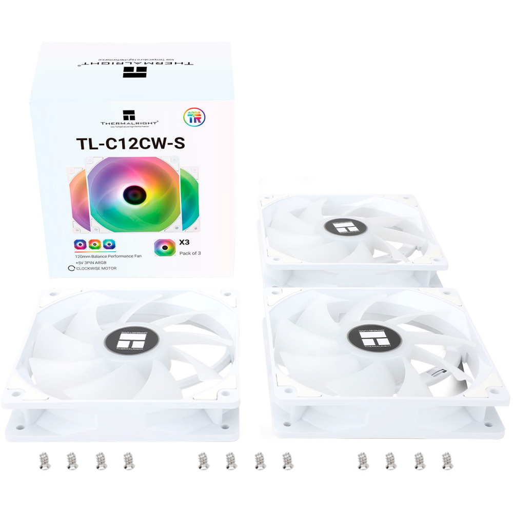 Вентилятор для корпуса Thermalright TL-C12CW-S (3 шт.) - TL-C12CW-S X3 - фото 11