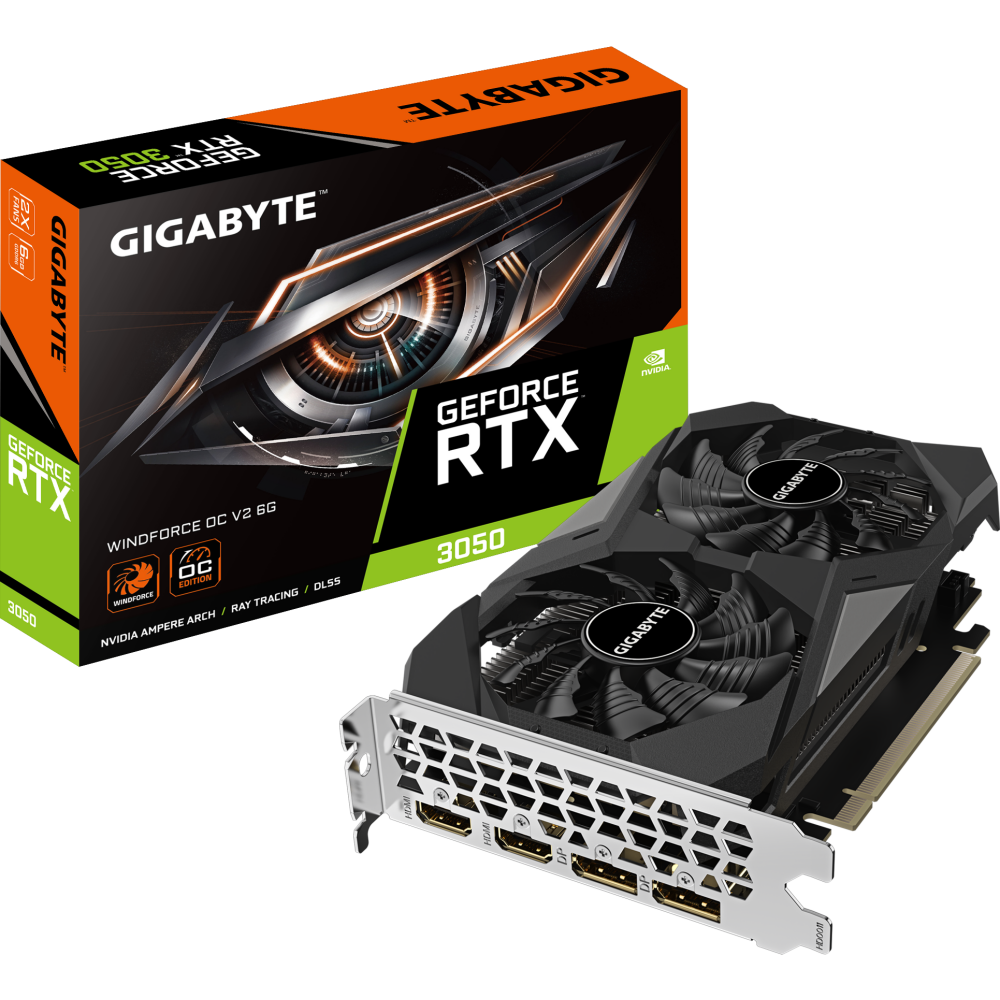 Видеокарта NVIDIA GeForce RTX 3050 Gigabyte OC 6Gb (GV-N3050WF2OCV2-6GD) - фото 7