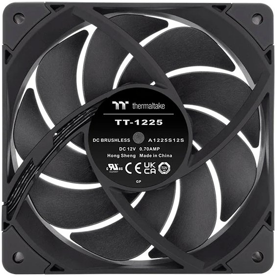 Вентилятор для корпуса Thermaltake Toughfan 12 Pro High Static Pressure PC Cooling Fan Black - CL-F139-PL12BL-A - фото 2