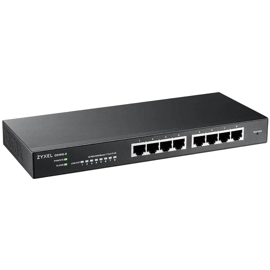 Коммутатор (свитч) Zyxel GS1915-8 NebulaFlex - GS1915-8-EU0101F - фото 2