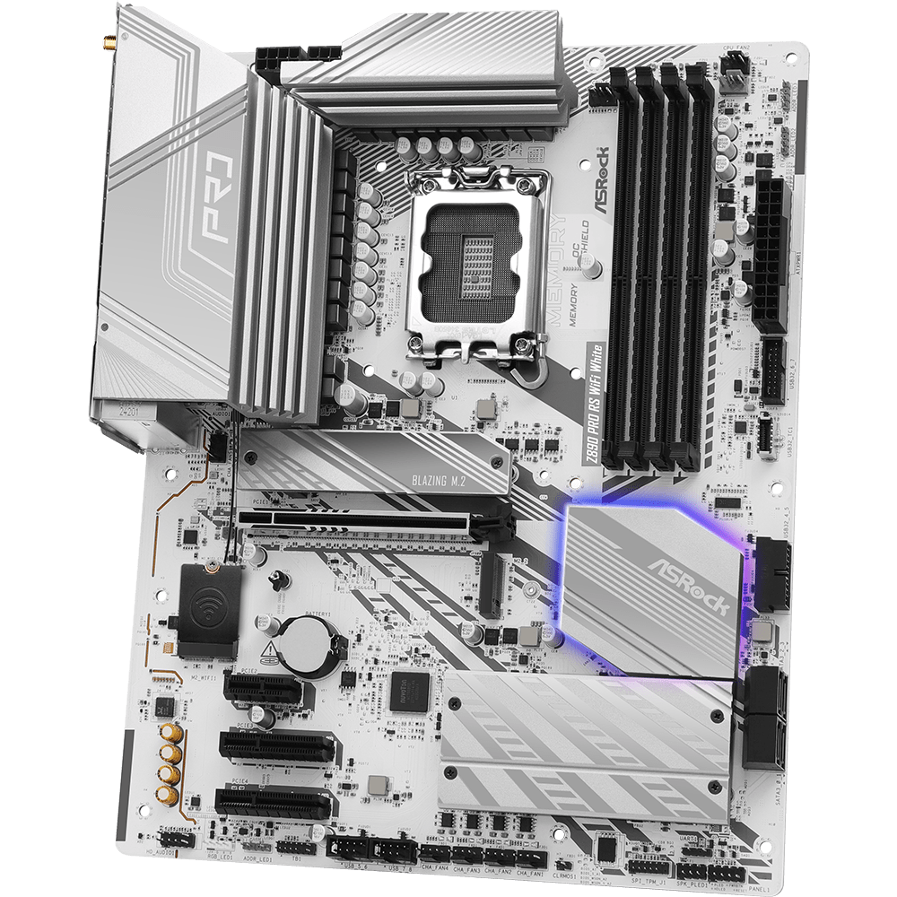 Материнская плата ASRock Z890 Pro RS WiFi White - фото 3