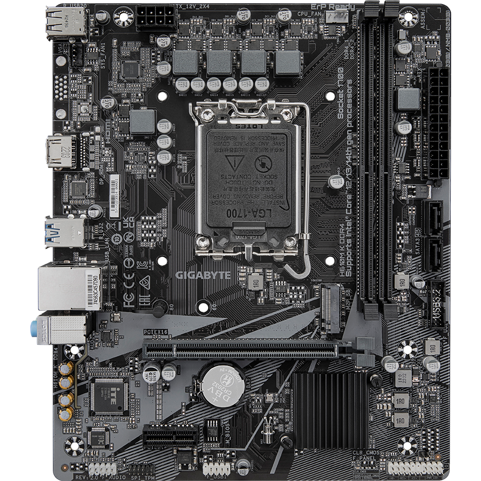 Материнская плата Gigabyte H610M K DDR4 (rev. 2.0)