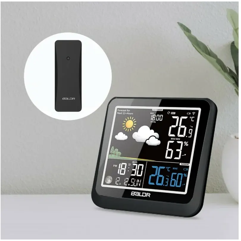 Метеостанция BALDR B0336WST2H2P Black - фото 5