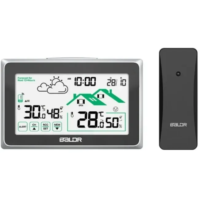 Метеостанция BALDR B0340ST2H2R-V8 Black - B0340ST2H2R-V8-BLACK - фото 2