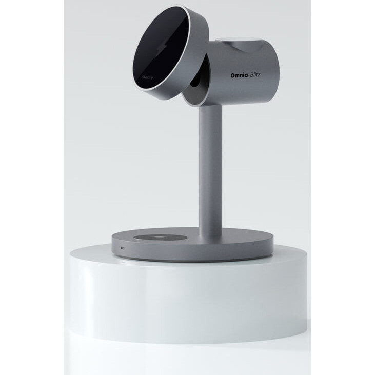 Беспроводное зарядное устройство Aukey 3in1 Qi2 - AMC-LC-MC311 - фото 4