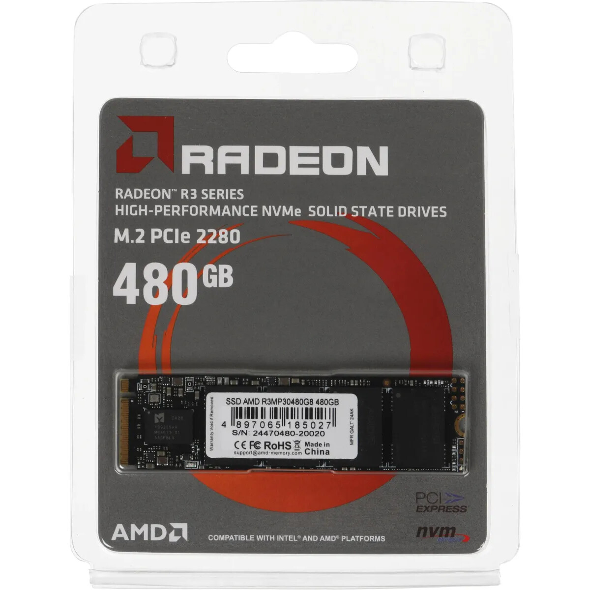 Накопитель SSD 480Gb AMD R3 Series (R3MP30480G8) - фото 3