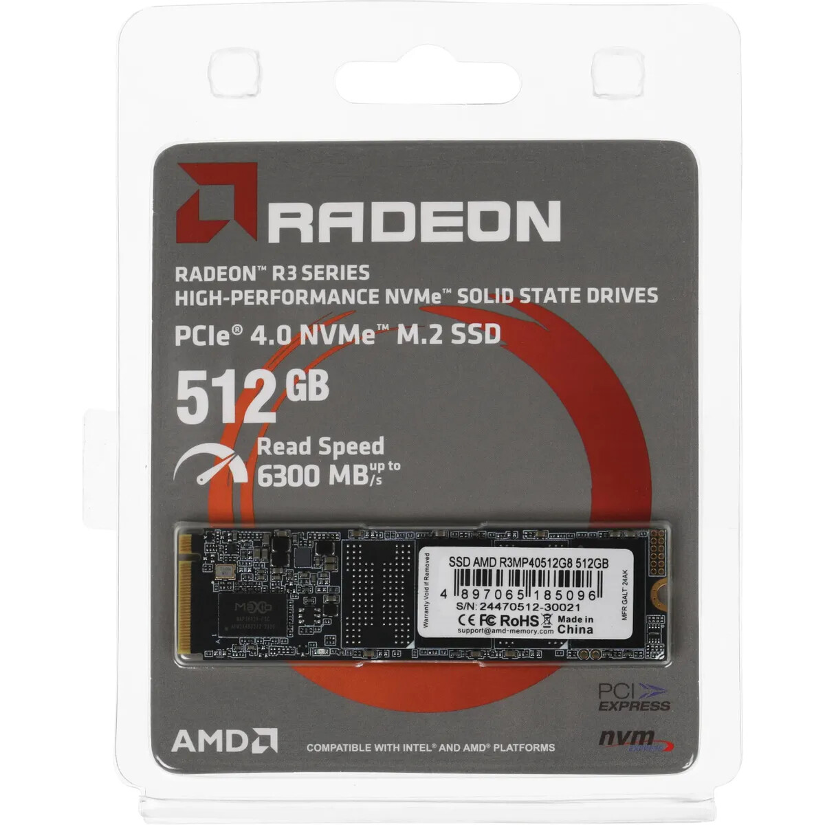 Накопитель SSD 512Gb AMD R3 Series (R3MP40512G8) - фото 3