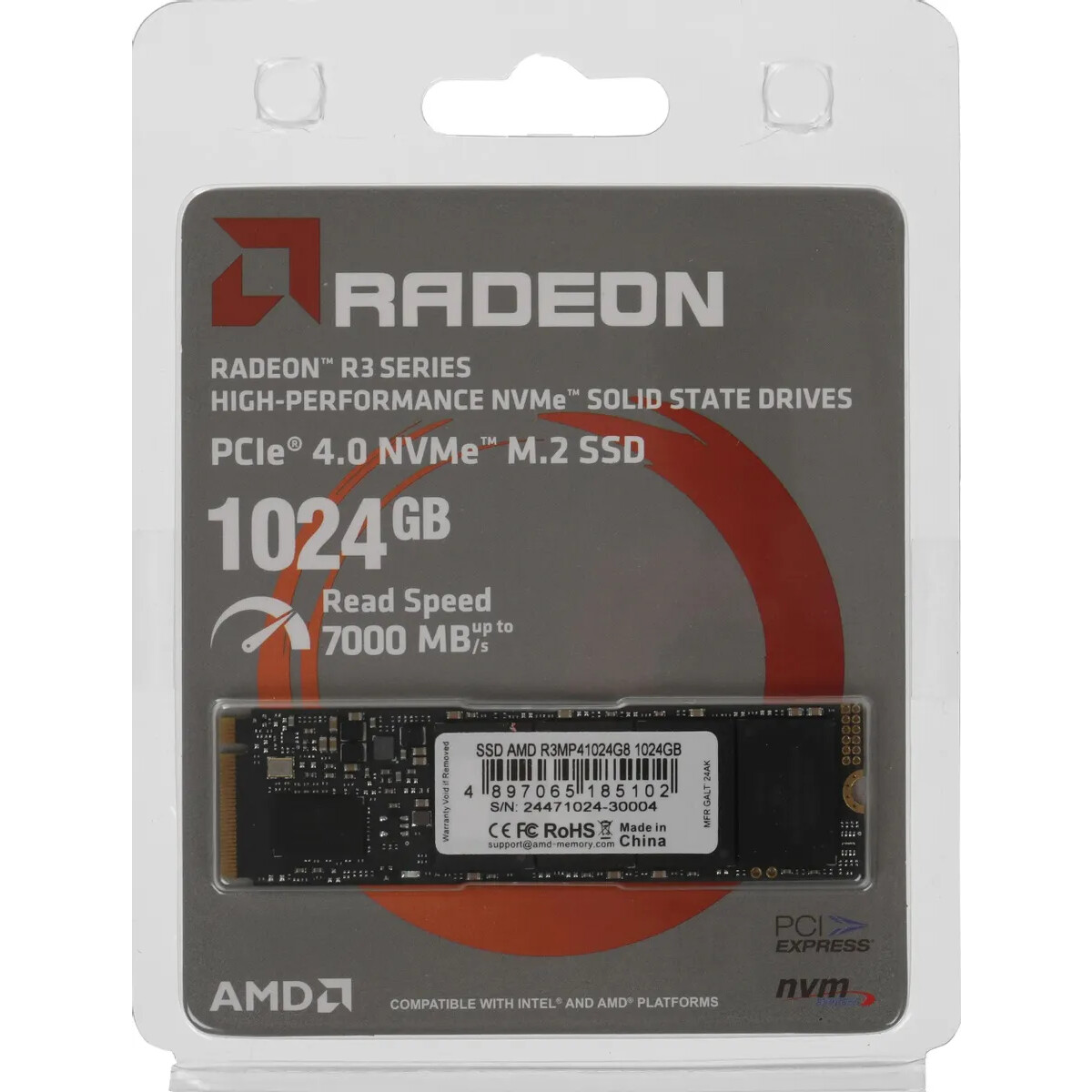 Накопитель SSD 1Tb AMD R3 Series (R3MP41024G8) - фото 3