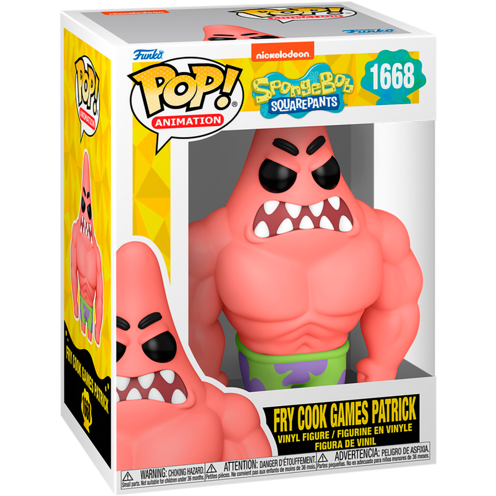 Фигурка Funko POP! Animation Spongebob SquarePants 25th Fry Cook Games Patrick - 75736 - фото 2