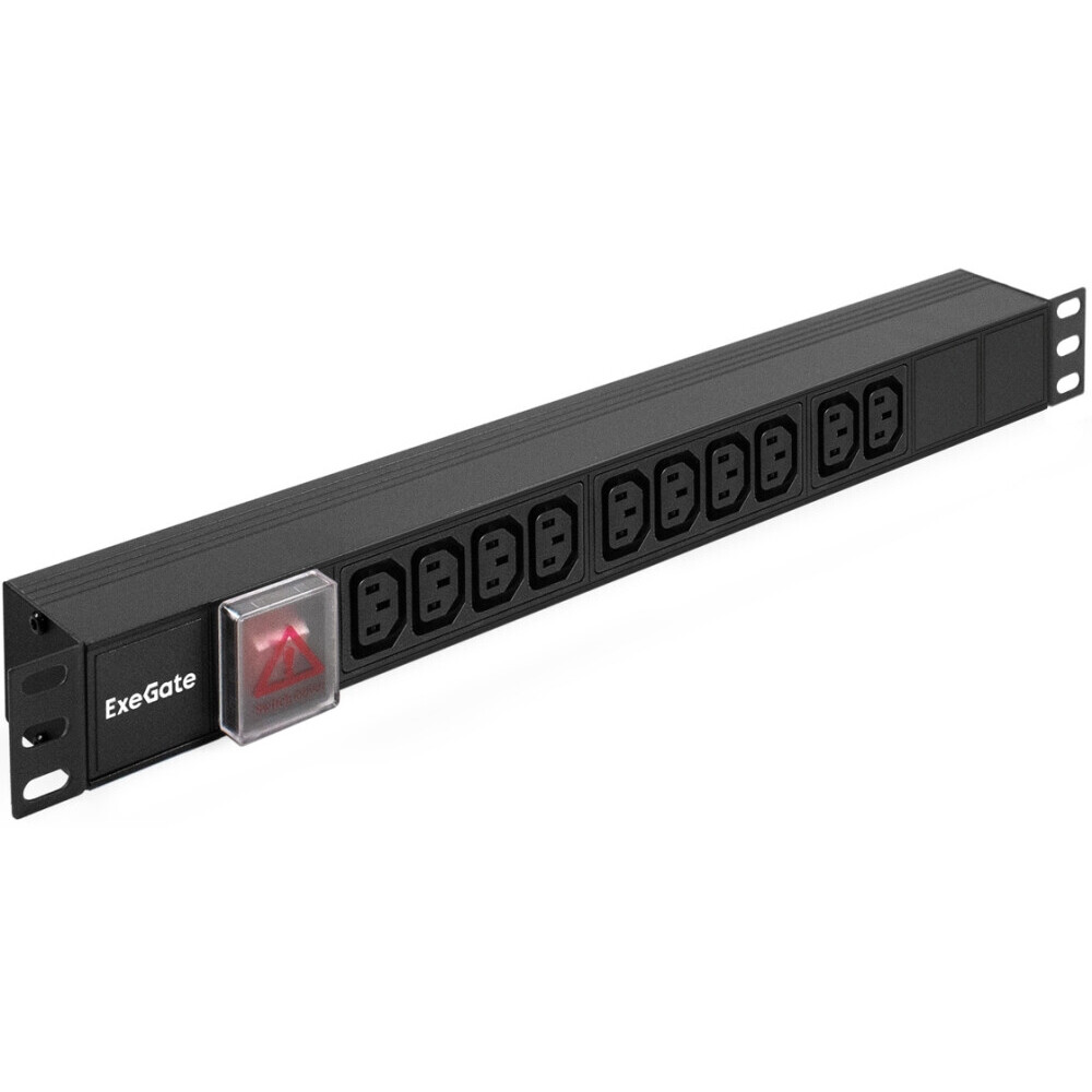 Блок розеток ExeGate PDU-19H001 Al-10C13-C14-SW