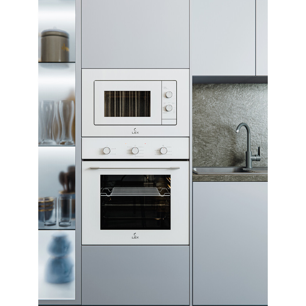 Встраиваемая микроволновая печь LEX BIMO 20.04 WH - CHVE000016 - фото 4