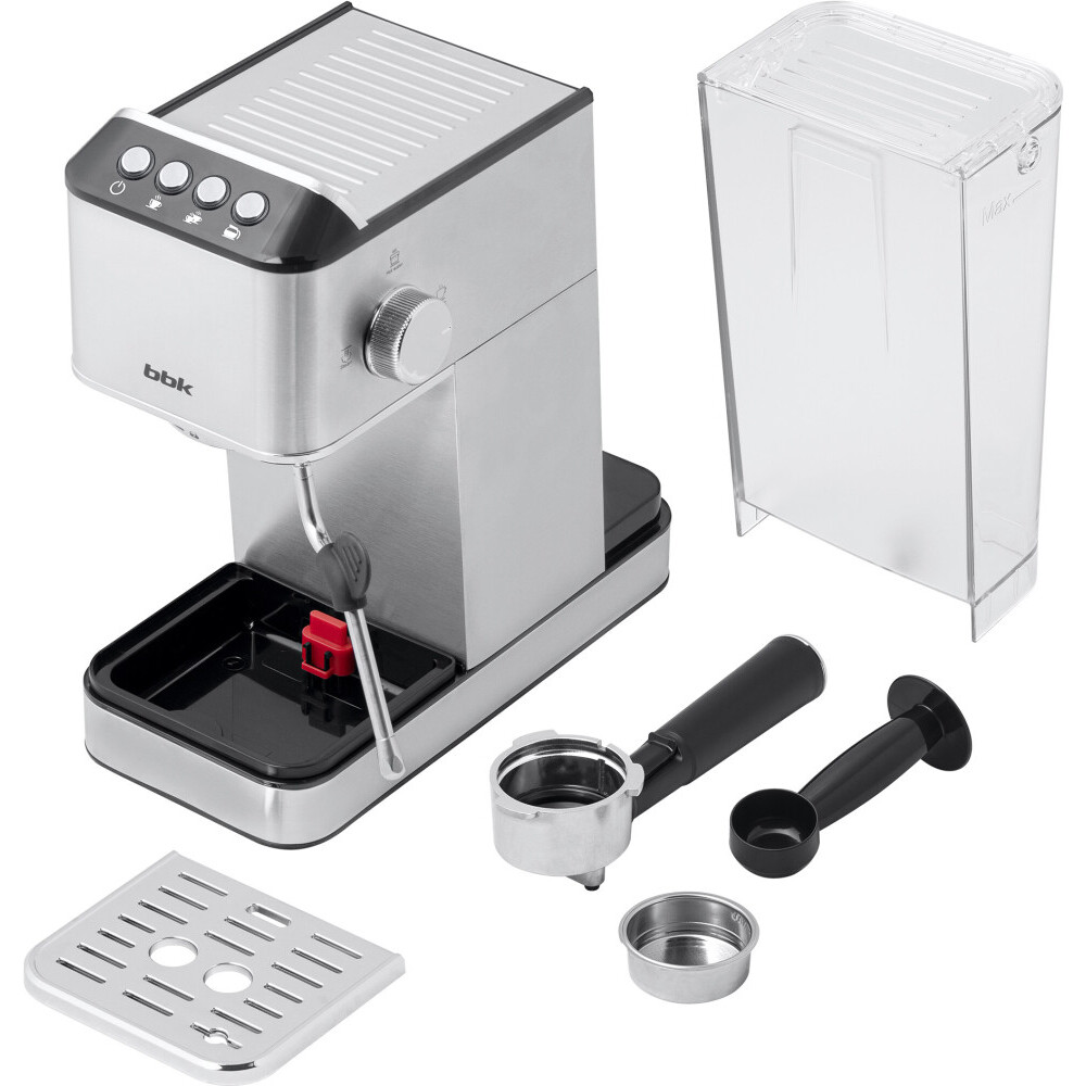 Кофеварка BBK BCM1501 Silver/Black - фото 3