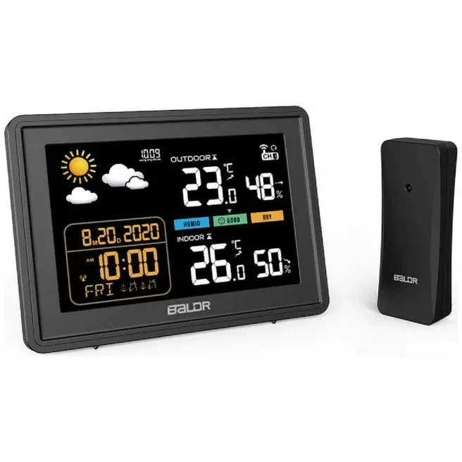 Метеостанция BALDR B0359WST2H2PR Black - B0359WST2H2PR-BLACK - фото 2