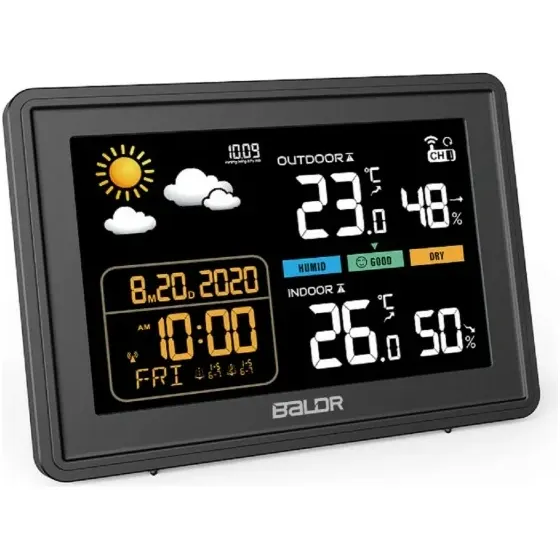 Метеостанция BALDR B0359WST2H2PR Black - B0359WST2H2PR-BLACK - фото 3