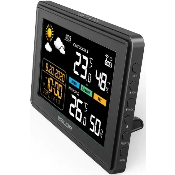 Метеостанция BALDR B0359WST2H2PR Black - B0359WST2H2PR-BLACK - фото 5
