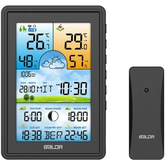 Метеостанция BALDR B0360WST2H2PR-V2 Black