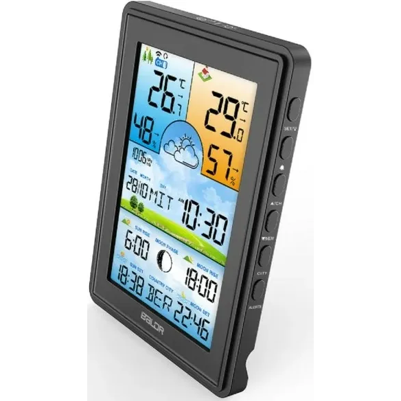 Метеостанция BALDR B0360WST2H2PR-V2 Black - B0360WST2H2PR-V2-BLACK - фото 5