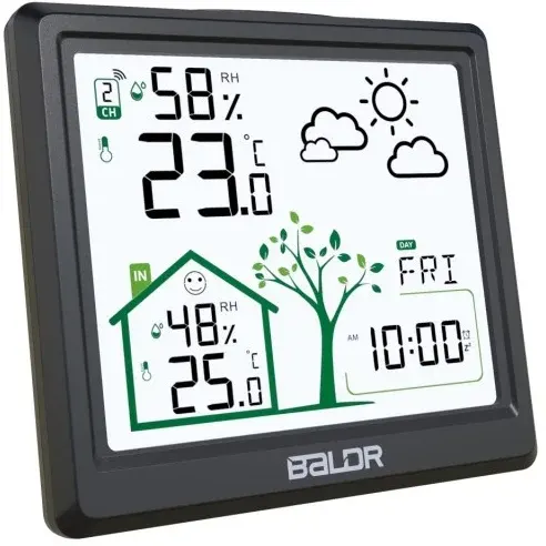 Метеостанция BALDR B0389WST2H2 Black - B0389WST2H2-BLACK - фото 3