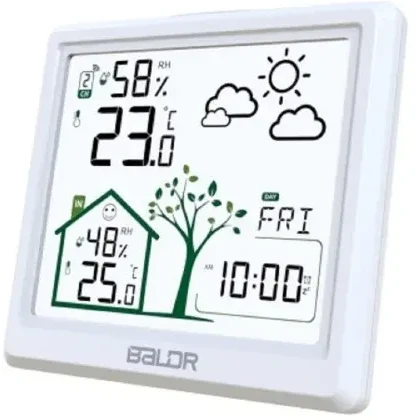 Метеостанция BALDR B0389WST2H2 White - B0389WST2H2-WHITE - фото 2