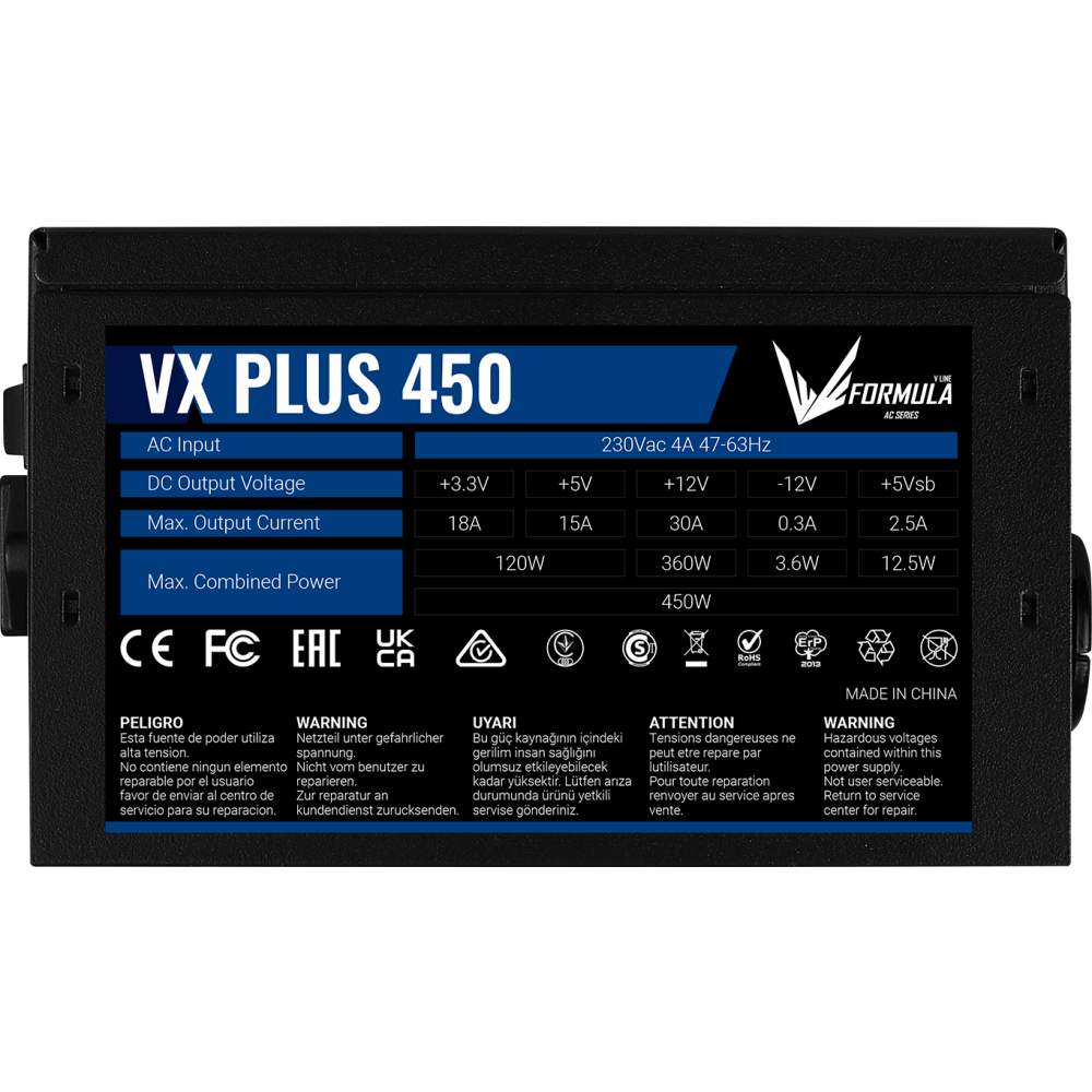 Блок питания 450W Formula VX-450 PLUS - фото 5