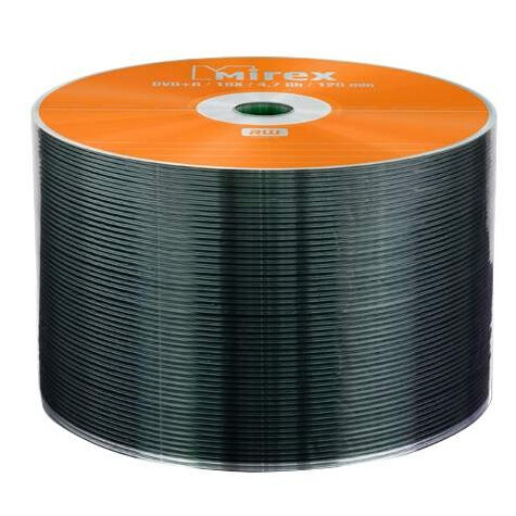 Диск DVD+R Mirex 4.7Gb 16x Shrink (50 шт.) (207924)