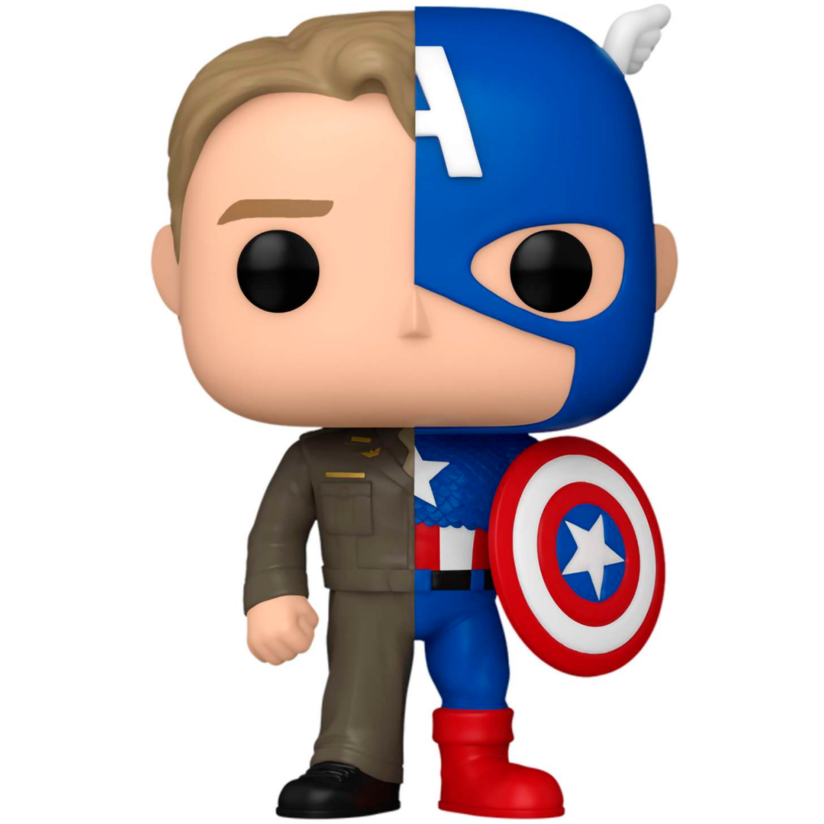 Фигурка Funko POP! Bobble Marvel Split Steve Rogers/Captain America