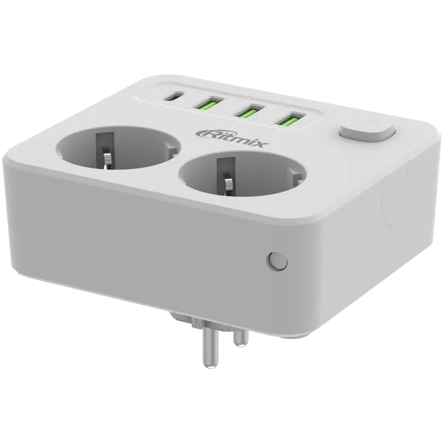 Сетевой фильтр Ritmix RM-023PD White - фото 3