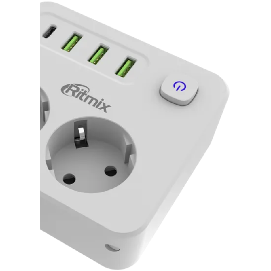 Сетевой фильтр Ritmix RM-023PD White - фото 4