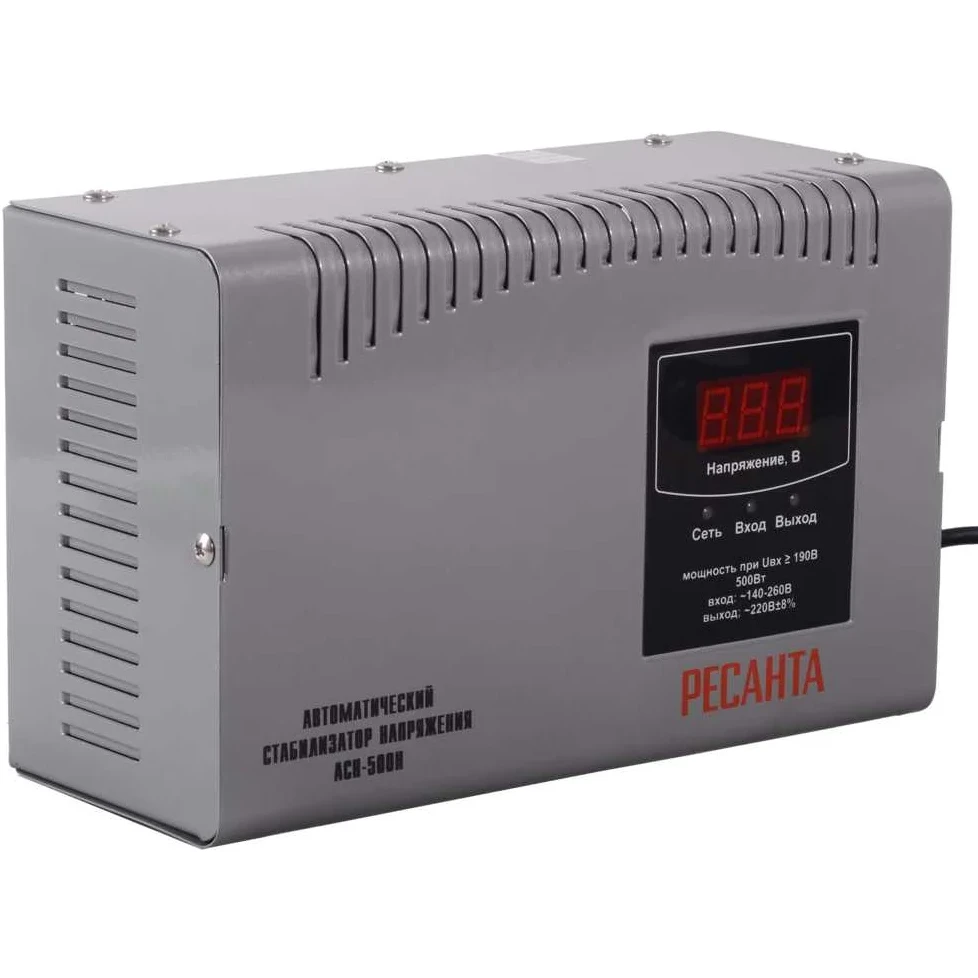 Стабилизатор напряжения Ресанта АСН-500 Н - 63/6/63