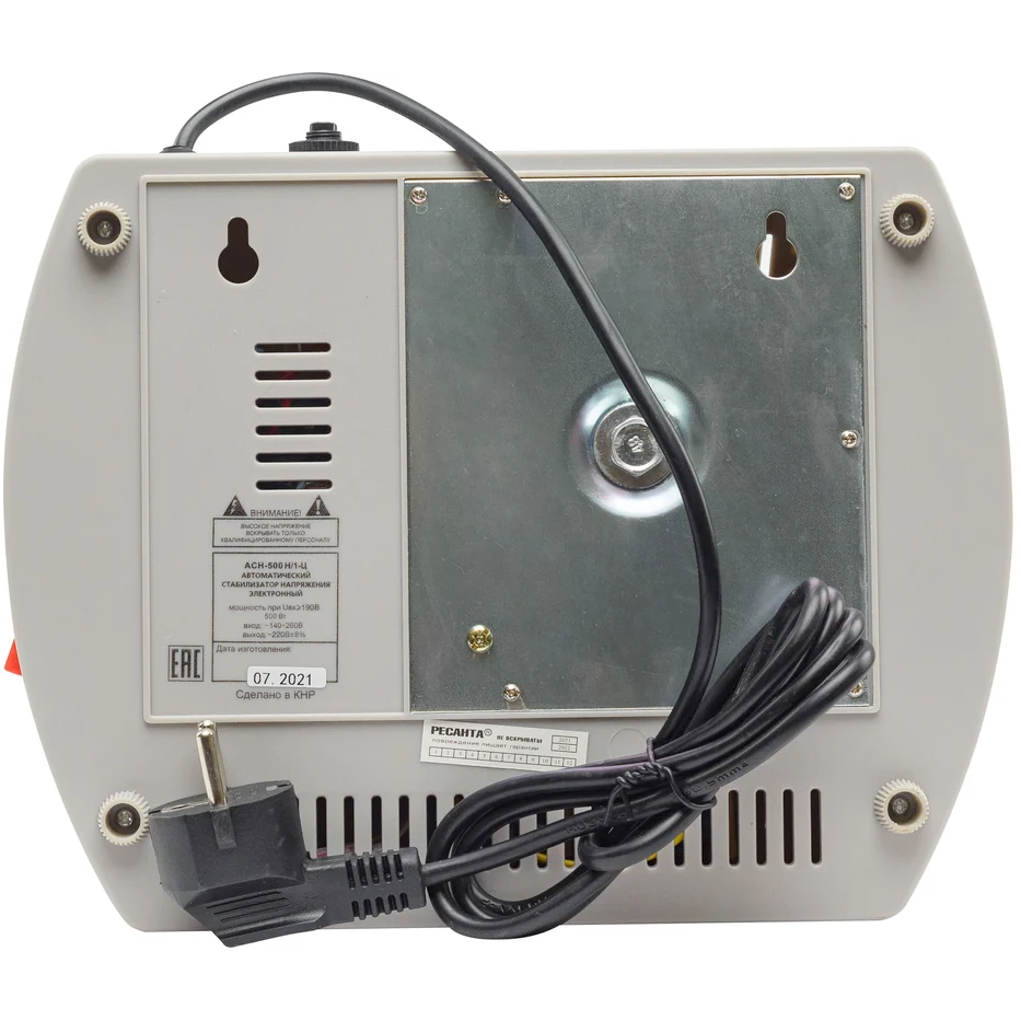 Стабилизатор напряжения Ресанта АСН-500 Н/1-Ц - 63/6/9 - фото 5