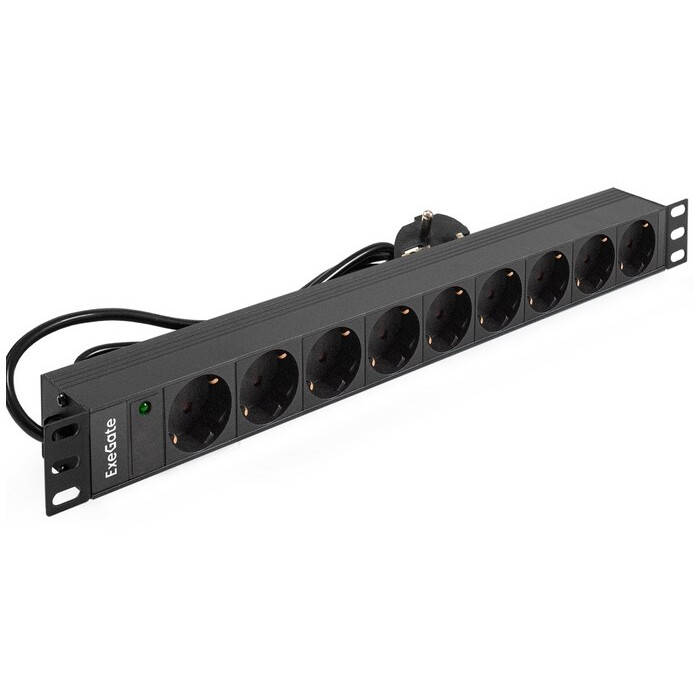 Блок розеток ExeGate PDU-19H903 Al-9S-EU2