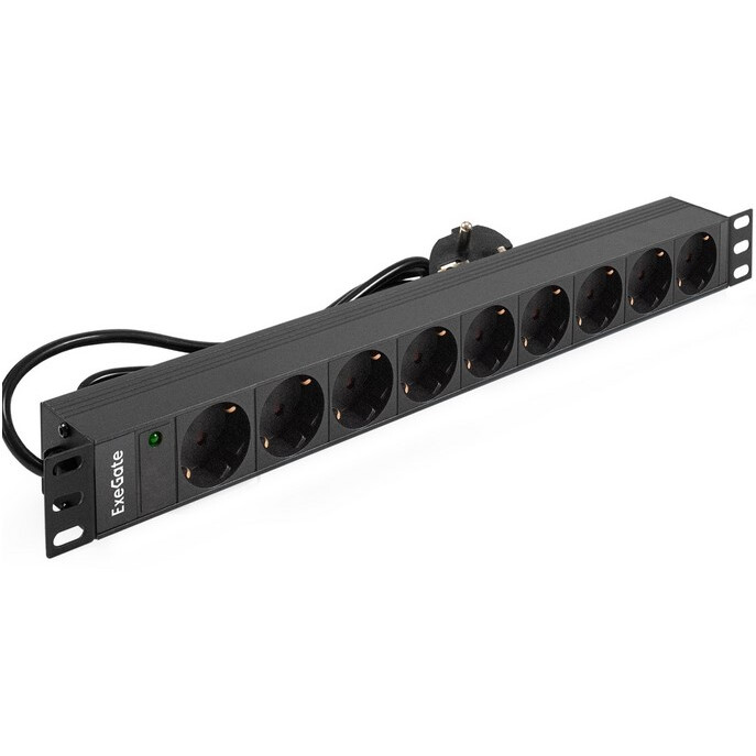 Блок розеток ExeGate PDU-19H904 Al-9S-EU2.5