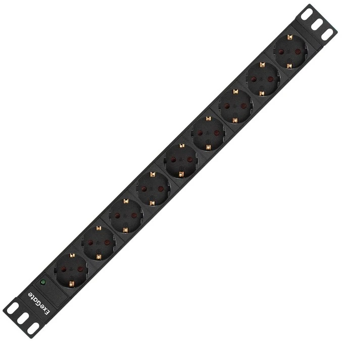 Блок розеток ExeGate PDU-19H905 Al-9S-EU3 - EX280851RUS - фото 2