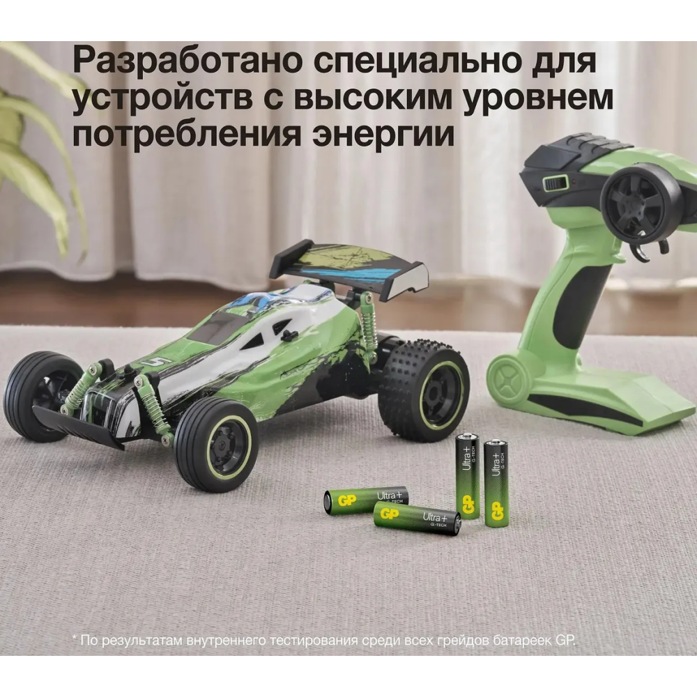 Батарейка GP 24A Ultra Plus Alkaline (AAA, 4 шт.) - 24AUPA21-2CRSB4 - фото 6