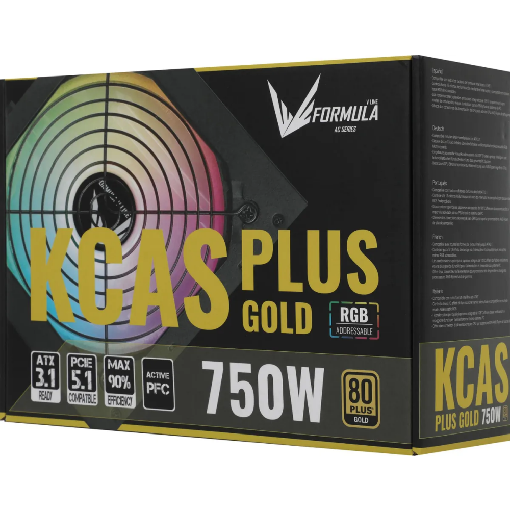 Блок питания 750W Formula KCAS-750G PLUS Gold - KCAS PLUS 750G - фото 7