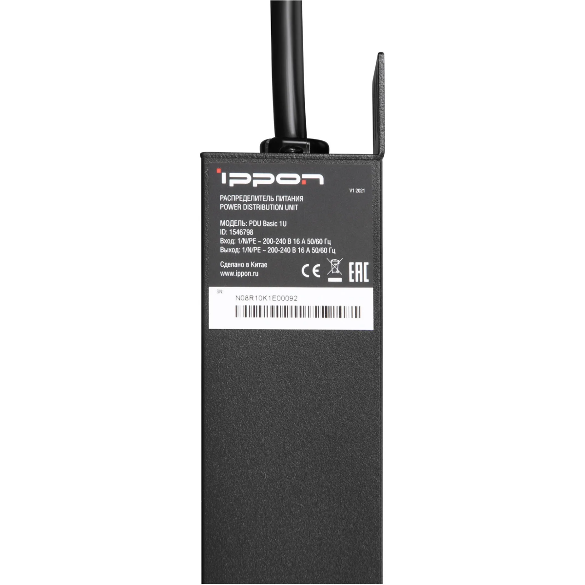 Блок розеток Ippon Basic 1U - 1546798 - фото 7